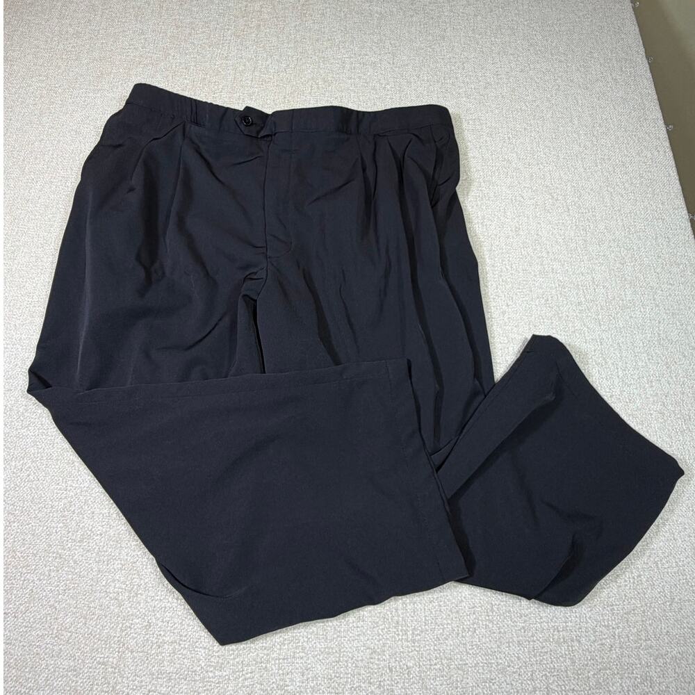 Smitty Men 44 Black Lightweight Stretch Pleated Front Referee Pants With Pockets